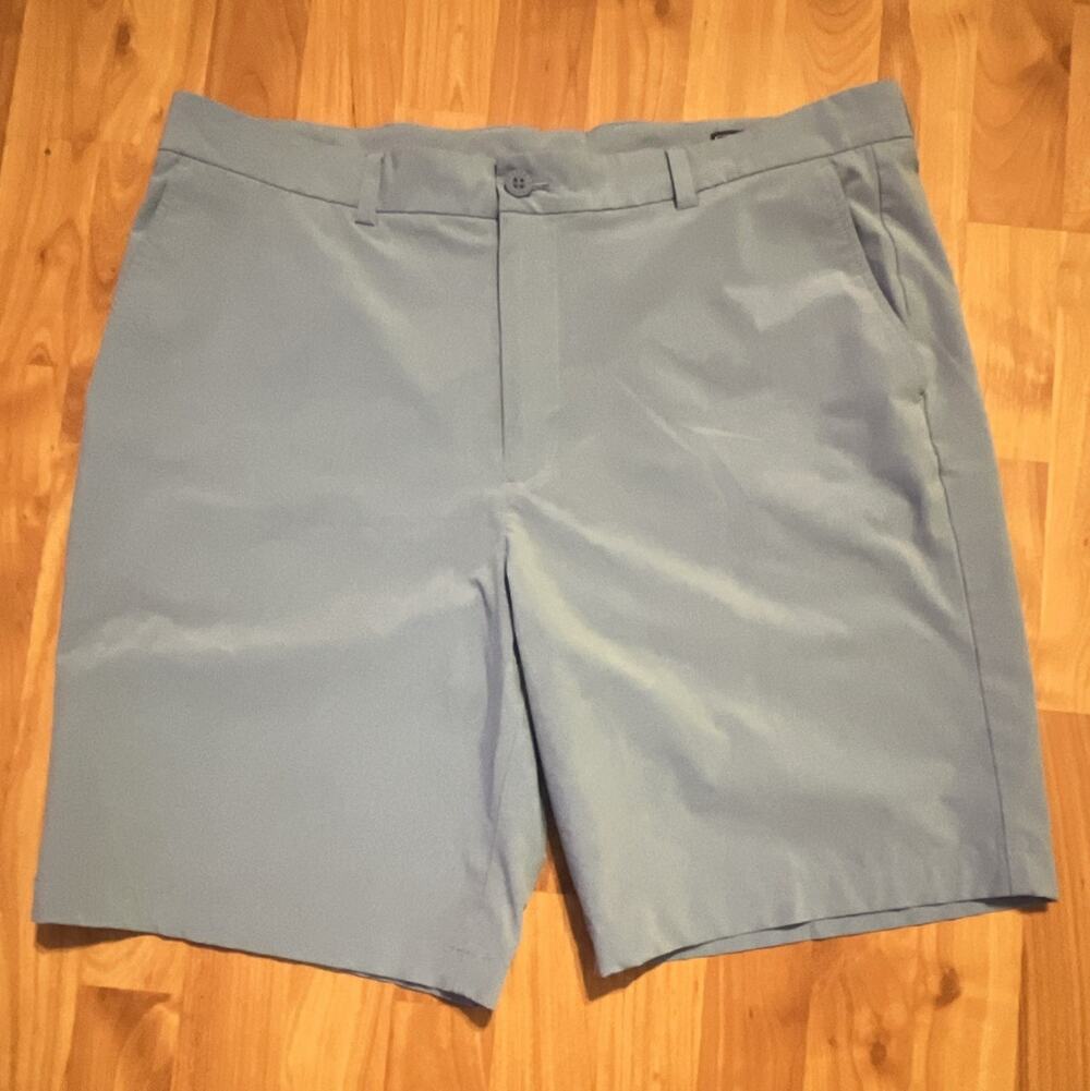 Vineyard Vines Men’s Blue Chino Shorts Flat Front Button Pockets Logo Chino